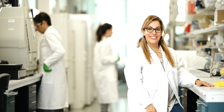 Researcher in a lab