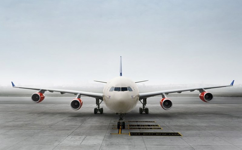 Fly på landingsbane