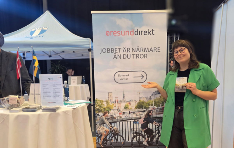 Karin berättar om möjligheterna till jobb på andra sidan Öresund
