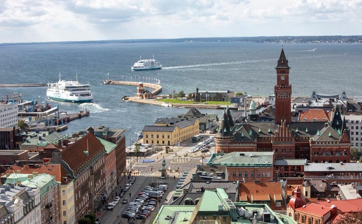 Indsejling til Helsingborg